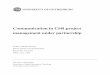 Communication in CSR project management under partnership · PDF fileCommunication in CSR project management under partnership Author: Thi Sam Hoang Master Thesis in Communication