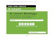 AQA, OCR, Edexcel A Level A Level Biology · PDF fileVisit   for more fantastic resources. Page 1 A Level AQA, OCR, Edexcel A Level Biology Inheritance, Ecology and