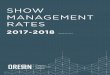 SHOW MANAGEMENT RATES - Oregon Convention Center · PDF fileSHOW MANAGEMENT RATES 2017-2018 REVISED 2017-09-21. ... LCD Support Package – 8’ Screen (Client Provided LCD) 8’ Tripod