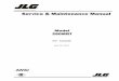 Service & Maintenance Manual - JLG Industries Scissor Lifts...Service & Maintenance Manual Model 260MRT P/N - 3121108 April 19, 2013. INTRODUCTION - MAINTENANCE SAFETY PRECAUTIONS