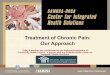 Treatment of Chronic Pain: Our Approach of Chronic Pain: Our Approach Today’s webinar was coordinated by the National Association of Community Health Centers, a …
