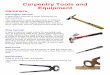 Carpentry Tools and Equipment - TIMBERtech - homeHand+Tools.pdf · Carpentry Tools and Equipment Hammers ... Tin snips are used for cutting thin sheet metal such ... Removing marks