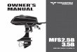 MFS2.5-3.5B EN.book Page 1 Wednesday, December 5, · PDF fileMFS2.5-3.5B_EN.book Page 1 Wednesday, December 5, ... Mounting the outboard motor on boat ... Transom Height S·L mm (in