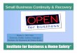 Small Business Continuity & Recovery - NEDRIX for Business - DRII Credits.pdfSmall Business Continuity & Recovery Diana L. McClure Director, Public Safety Strategies Institute for