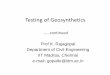 Testing of geosynthetics-2-L7 - · PDF file• Physical properties ‐fundamental material ... = 0.027 m/s = k p *t 2= 0.027*2/1000 = 5.55 ... soil mechanics laboratory Testing of