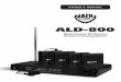 ALD - 800 - Nady Systems, Inc. · PDF fileALD-800 Transmitter ... as an FM radio signal. The transmitter can also be used with an optional microphone. ... an ALD-800 receiver. This