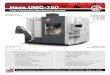 Secia Seies [Special Series] Haas UMC- · PDF fileISO standard G-code programming through the user-friendly, ... A. Max Operating Height 120" 3048 mm B. Max Operating Width 162" 4115