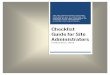 Checklist Guide for Site Administrators - intoCareers Checklist Guide... · The Site Administration Checklist tools allows you to customize the ... o If the Self Review column has