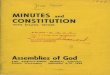 MINUTES and CONSTITUTION - Flower Pentecostal …ifphc.org/DigitalPublications/USA/Assemblies of God USA...opened at four o’clock with Rev. Ernest S. Williams presiding. Printed