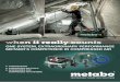 ONE SYSTEM, EXTRAORDINARY PERFORMANCE METABO'S COMPETENCE ... · PDF fileone system, extraordinary performance metabo's competence in compressed air compressors compressed air tools