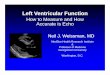 Left VentricularLeft Ventricular Functionasecho.org/wordpress/wp-content/uploads/2016/01/Weissman-LV... · Left VentricularLeft Ventricular Function How to Measure and How Accurate