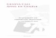 Geneva Call Appel de Genève · PDF fileGeneva Call Appel de Genève Statement of ... The! direct! federal! tax! exemption,! provided! ... Travel(& (accomodation