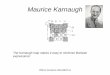 Maurice Karnaugh - Royal Institute of Technology · PDF file · 2016-09-05Maurice Karnaugh The Karnaugh map makes it easy to minimize Boolean ... with four variables, and the figure