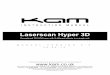 Laserscan Hyper 3D - · PDF fileThe LaserScan Hyper 3D laser projector is a unique device offering 8 different effects in one package. The unit has been classified as a Class 4 laser