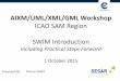 Delivering Digital AIXM/UML/XML/GML WorkshopServices · PDF fileDelivering Digital . AIXM/UML/XML/GML WorkshopServices . ICAO SAM Region . SWIM Introduction . Including Practical Steps