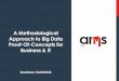 A Methodological Approach to Big Data Proof-Of-Concepts ... Methodological Approach to... · technology base Think Big but Start Small Apply Fail-Fast Principle Value is not in what
