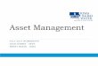 Asset Management July 2013 - Iowa Rural · PDF fileClass Schedule Welcome and Introductions What is Asset Management Asset Inventory Level of Service Criticality Life Cycle Costing
