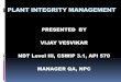 PLANT INTEGRITY MANAGEMENT - Nondestructive · PDF fileplant integrity management presented by vijay vesvikar ndt level iii, cswip 3.1, api 570 manager qa, npc. manage integrity 