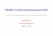 FESAC Fusion Development Path · PDF fileFESAC Fusion Development Path Rob Goldston ... very large blanket to be replaced in multiple tests. ... 1995 2000 2005 2010 2015 2020 2025