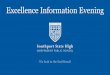 Excellence Information Evening · PDF file · 2018-02-122018 Excellence Information Evening Director of Junior Secondary ... brass, bass guitar or ... still and moving imagery. Triple
