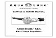 Cousteau/ SEA - frogkick.dk 1st Stage Service... · 2 Cousteau/ SEA First Stage Service & Repair Manual © 2000 Aqua Lung America, Inc. Initial Inspection Procedure EXTERNAL INSPECTION