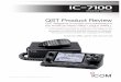 QST Product Review - Icom · PDF fileQST Product Review QST Magazine is ... prepared a nice comparison of the 7000 1A. Farson, VA7OJ/AB4OJ, “IC-7100 User Evalu-ation & Test Report,”