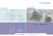 UAV Systems Brochure - Thales Group · PDF file2 >> Network architecture approach UAV systems contribute to the value chain, from initial sensor data acquisition through to shared