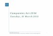 Companies Act 2014 - Mason Hayes & Curran · PDF fileCompanies Act 2014 Tuesday, 10 March 2015 ... – Companies with €25m turnover and €12.5m balance sheet – Confirmation that