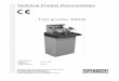 Technical Product Documentation - Spinner CNC Takım ... · PDF fileTool grinder SM100. Technical product documentation ... The technical product documentation includes instructions