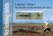 Laboy tiller: lm~m~i~~ ~~~~ m~~~r a~~ ~wam~r ~t~ Ia~~~ Laboy areas are characterized by soft and low bulk density soils that float on water and mud reaching the waist. There are about