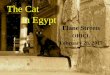 The Cat in Egypt - roanestate.edu 2017/T… · exploring the history of the cat in Egypt. ... • Less stringent regulation of antiquities trade only further ... Pharaoh Spears a