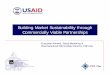 Building Market Sustainability through Commercially Viable ... · PDF fileDeveloping a partnership with Hindustan Unilever’s ... Hindustan Unilever Limited ... Armand Abt South-South