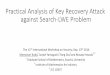 Practical Analysis of Key Recovery Attack against …m-kudo/slides/IWSEC2016_0913.pdfPractical Analysis of Key Recovery Attack against Search-LWE Problem The 11 thInternational Workshop
