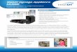 WebDT Signage Appliance · PDF fileconnected to a display, the WebDT Signage Appliance is ready to deliver timely, targeted communications, ... • Playlist Editing • Preset Templates