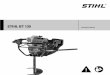 STIHL BT 130 - Shellplant BT 130.pdf · BT 130 English 2 Pictograms ... When the power tool is not in use, shut it off so that it does not endanger others. ... bark, dry grass, fuel)