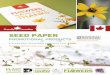 SEED PAPER - Botanical PaperWorks plantablE produCts • Made entirely from seed paper, the whole piece can be planted and will biodegrade as flowers bloom • Lots of value for the