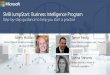 SMB JumpStart: Business Intelligence Program · PDF fileSMB JumpStart: Business Intelligence Program ... Optional: organize a Dashboard in a Day workshop! Use our Yammer group to ask