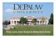DePauw University: Percy Lavon Julian Science ...pkal.org/documents/NITLE_moriarity_depauw.pdf– Move study space from ... Percy Lavon Julian Science and Mathematics Center ... DePauw