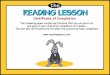 The Reading Lesson certificates c, o, s, a and t are happy to announce that s Name has successfully completed Lesson I the Reading Lesson