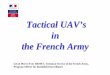 Tactical UAV’s in the French  · PDF fileTactical UAV’s in the French Army ... Mini/Micro UAVs OPERATIONS CONCEPT. ... Long Endurance) P3: Close Range UAV System (Minidrone)