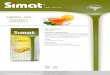 HERBAL TEA - Simat · PDF fileTea Lemon REF. 0007 PRODUCT DESCRIPTION This product prepared with tea and lemon is a beverage thought for lovers of good and aromatic infusions with