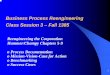 Business Process Reengineering Class Session 3 – …gsme.sharif.edu/~processreengineering/BPR_session3.pdf1 Business Process Reengineering Class Session 3 – Fall 1385 Reengineering