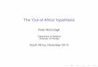 The `Out-of-Africa' hypothesispmcc/seminars/SASA/outofafr.pdf · The ‘Out-of-Africa’ hypothesis Peter McCullagh Department of Statistics University of Chicago South Africa, November