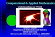Computational & Applied Mathematics - UNIGEgander/teaching/talk.pdf ·  · 2003-06-04Computational & Applied Mathematics Understanding our World 0 0.5 1 1.5 2 0 0.5 1 1.5 2 Martin