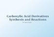 Carboxylic Acid Derivatives Synthesis and Reactionsdrsapnag.manusadventures.com/chemistry/organic-chemistry/...Reactivity of the Derivatives Here are all derivatives and their relationship