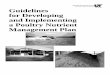 Guidelines for Developing and Implementing a Poultry ... · PDF file1 Guidelines for Developing and Implementing a Poultry Nutrient Management Plan Agricultural Extension Service The