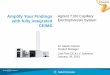 with fully integrated Electrophoresis System CE/MS fully integrated CE/MS Agilent 7100 Capillary Electrophoresis System Dr. Martin Greiner Product Manager Low Flow CE & LC Solutions