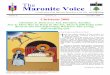 The Maronite Voice - stmaron.orgstmaron.org/wp-content/uploads/2016/05/Maronite_Voice_December... · The Maronite Voice A Publication of the ... His Excellency Robert Shaheen and