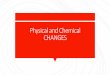 Physical and Chemical CHANGES and Chemical CHANGES. Physical Changes ... Mass-amount of matter in an object Volume- How much space an object takes up