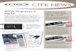 CTEK NEWS · PDF file · 2017-11-15smart chargers and accessories, ... Sales and Marketing Manager (UK & Ireland) ... of CTEK news we ran a quiz where